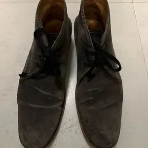 John Varvatos Monaco Moc Chukka Shoe John Varvatos Mens Chukka Ankle Boots 11 Gray Moc Toe  main image 2